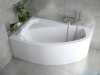 Besco Rima 160x100cm wanna asymetryczna lewa + obudowa + syfon #WAR-160-NL/OAR-160-P/L/19975